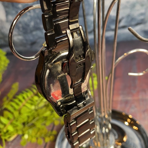 Fossil gunmetal hue watch with crystal embellishments - Picture 7 of 8